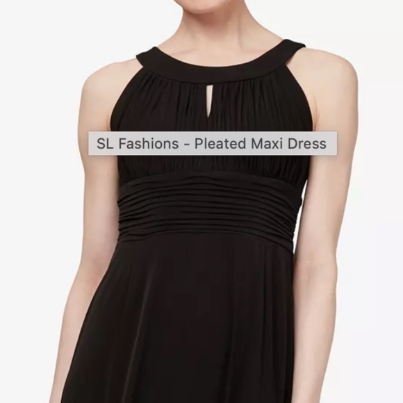Dress Barn Dresses & Skirts - Pleated Maxi‎ Dress black